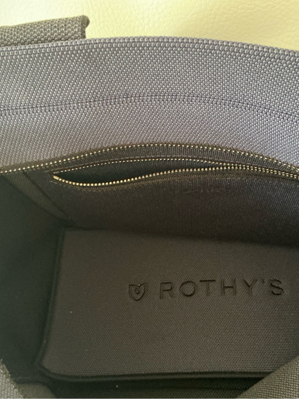 NWOT Rothy's Navy Structured Tote with Removable Strap - Picture 3 of 4